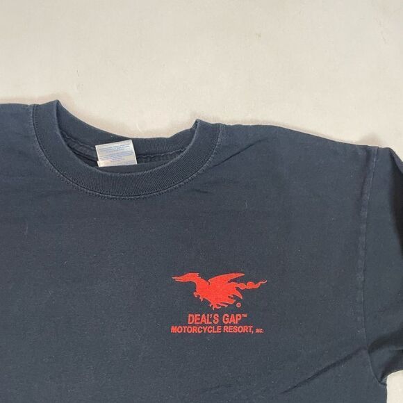 Deals Gap Resort The Dragon 318 Curves In 11 Miles Motorcycle T-shirt Men Medium - Picture 4 of 6